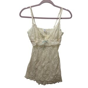 vintage white lace babydoll nightie/chemise Hanky Panky Size Medium